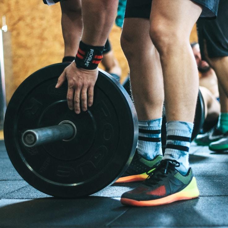 Group fitness class in a modern studio environment